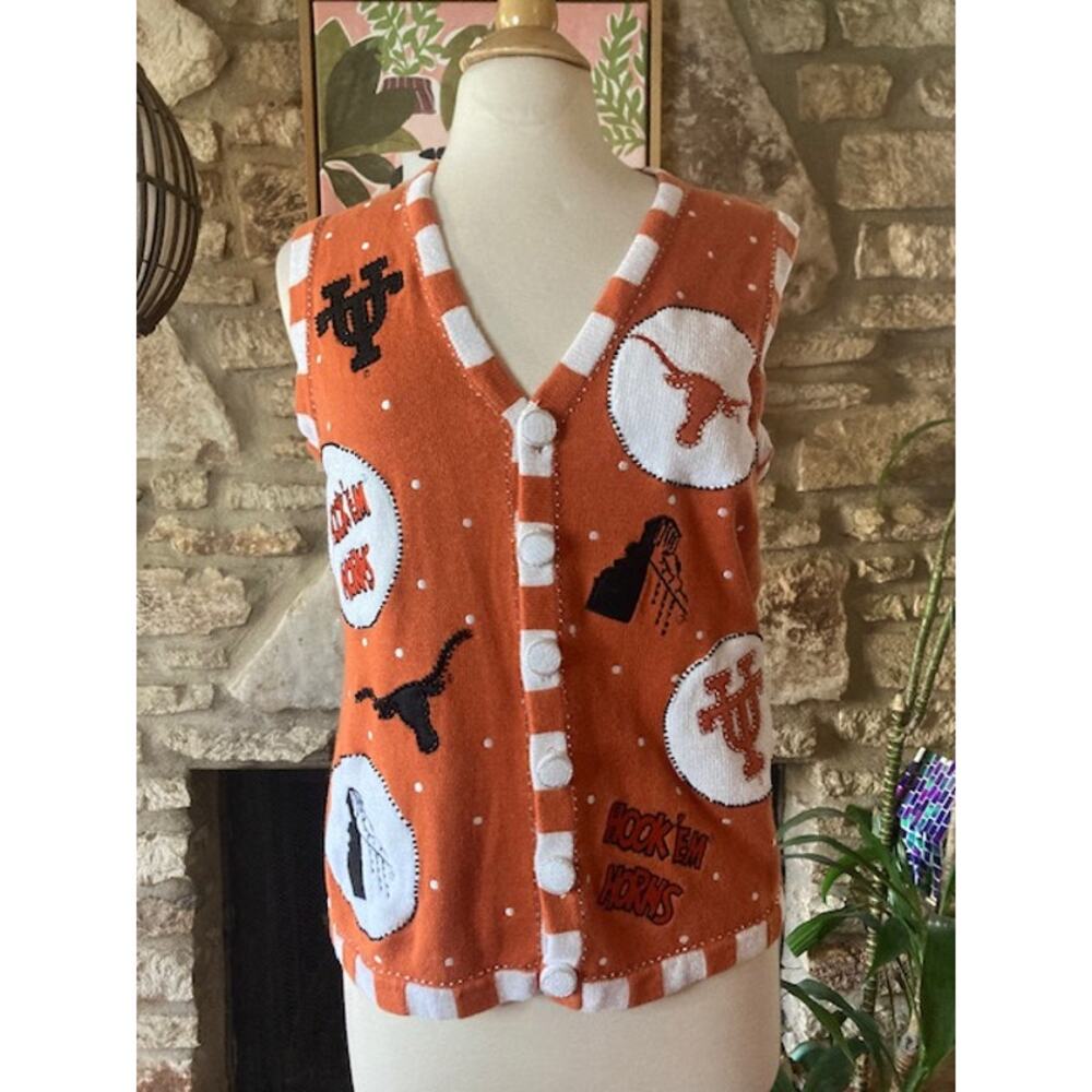 Rare Vintage 90s Texas Longhorns Sweater Vest 🤘🧡